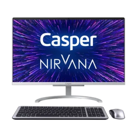 Casper Nirvana AIO A460 A46.1005-4C00X-V masaüstü bilgisayar, ekran, klavye ve mouse ile