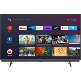 Grundig Roma 50 GGU 7905 A Ultra HD 4K LED televizyon, akıllı TV arayüzü ve ayaklarıyla önden görünüm