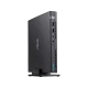 Asus E520-B094M siyah kompakt masaüstü bilgisayar, dikey tasarım ve ön panel bağlantı noktalarıyla
