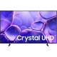 Samsung 43U8000F Ultra HD 4K LED televizyon; ekranda Crystal UHD yazısı ve mor taş görselleri yer alıyor