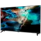 Axen AX49FAL403 Ultra HD 4K LED televizyon, siyah çerçeveli ve renkli ekranıyla önden görünüm