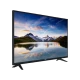 Vestel 49FD7350 Full HD LED televizyon, siyah çerçeveli ekran ve ayak tasarımıyla önden görünüm