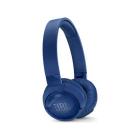JBL Tune 600BTNC Kablosuz mavi kulaklık, yastıklı kulak kapakları ve ayarlanabilir kafa bandıyla