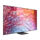 Samsung 55QN700B QLED 55 inç Ultra HD 8K TV, canlı renkli ekranda soyut görüntüyle gösteriliyor