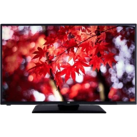 SEG 42SD3100 Full HD LED televizyon, siyah çerçeveli ve ekranda kırmızı sonbahar yapraklarıyla gösteriliyor