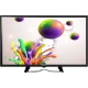Sunny Assos 3D Smart 42 inç Full HD uydu alıcılı siyah televizyon, renkli baloncuk görüntüsüyle önden görünüm