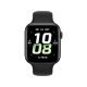 Siyah Honor Watch 5 akıllı saat, dijital ekranında saat, tarih ve sağlık verileriyle önden görünüm