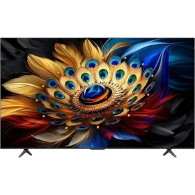 TCL 85C655 Ultra HD 4K LED televizyon ekranında renkli kuş desenli canlı görüntü, genel renk.