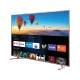 Beko B75 A 870 G Ultra HD 4K TV, ekranda balon manzarası ve akıllı TV uygulamalarıyla önden görünüm