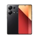 Xiaomi Redmi Note 13 Pro 4G siyah akıllı telefon, ön ekran ve arka kamera tasarımıyla vitrin görünümü