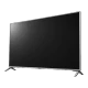 LG 49UJ651V Ultra HD 4K LED televizyon, genel renkli düz ekran ön görünüm, standlı