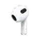 Apple AirPods 3 Tam Kablosuz beyaz kulaklık, sağ kulaklık yakın plan görünümü