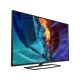Philips 55PUK6400 Ultra HD 4K LED televizyon; siyah çerçeveli, renkli ekran görüntüsüyle dikkat çekiyor