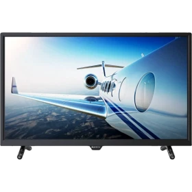 Sunny SN40DIL1705 Full HD FHD TV, siyah çerçeveli ekranında uçak manzarası gösteriyor