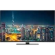 Grundig 55 VLX 9650 SP Ultra HD 4K LED televizyon, şehir manzarası görüntüsüyle önden görünüm