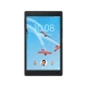 Lenovo Tab 4 LTE 4G 8 inç siyah uygun fiyatlı tablet, ön yüz ekranında uçuş görseli ve saat bilgisi.