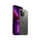 Apple iPhone 13 Pro siyah akıllı telefon, önden ekran ve arkadan üçlü kamera modülüyle görünüyor