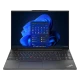 Lenovo ThinkPad E16 G2 21MA008YTX siyah iş ve ofis laptopu, açık ekran ve tam klavye görünümü