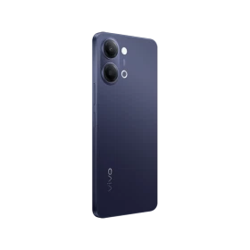 Vivo Y21 5G siyah akıllı telefon arka görünümü, çift kamera modülü ve logolu tasarım