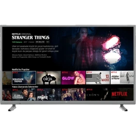 Beko B65L 8860 5S Ultra HD 4K TV, siyah çerçeveli ekranında Netflix içerikleri gösteriliyor