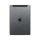 Apple iPad 8 gri tablet, 3 GB RAM ve 128 GB depolama; 4G bağlantılı öğrenci modeli, arkadan görünüm