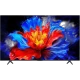 TCL 75T8C Ultra HD 4K LED televizyon ekranında kırmızı-mavi çiçek efekti, genel renkli vitrin görünümü
