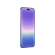 Huawei Pura 90 mor akıllı telefon, ince çerçeveli geniş ekranlı ön yüz tasarımıyla yandan görünüm