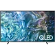 Samsung 50Q67D Ultra HD 4K QLED televizyon, canlı mavi görüntü ve QLED logosu ekranda görünen vitrin modeli