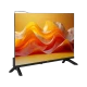 Vestel 32HT9760 HD Ready LED TV, siyah çerçeveli ekranında renkli soyut dalga görüntüsüyle.
