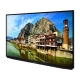 Arçelik A43K 791G Hotel Ultra HD 4K LED televizyon, dağ ve nehir manzarasını gösteren siyah ekran