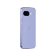 Mor Google Pixel 9a akıllı telefonun arka yüzü, kamera modülü ve yan düğmeleriyle birlikte gösteriliyor