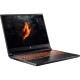 Acer Nitro V 16 ANV16-71-751Z siyah oyuncu laptop, açık ekranda turuncu aydınlatmalı klavye ile önden görünüm