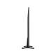 Samsung 43BU8000 Ultra HD 4K LED televizyonun siyah ayaklı dikey görünümü, genel renk.