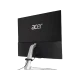 Acer Aspire C27-1751 masaüstü bilgisayarın siyah arka yüzü ve gümüş renkli standı