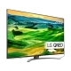 LG 55QNED816QA Ultra HD 4K QNED TV, genel siyah çerçeveli şık tasarım ve canlı manzara ekranı