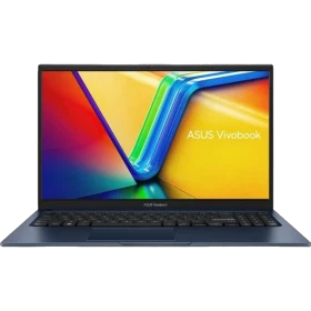 ASUS Vivobook 15 X1504VA 8GB 512SSD W11P koyu mavi iş ve ofis laptopu, önden açık ekran görünümü