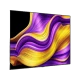 LG OLED83G55LW Ultra HD 4K OLED televizyon, canlı mor-sarı dalga desenli ekran görüntüsü, genel renk.