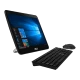 Asus V161GAT-BD081D siyah masaüstü bilgisayar, dokunmatik ekran, klavye ve fareyle birlikte