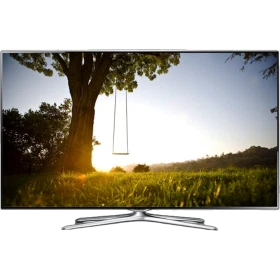 Samsung 40F6500 Full HD FHD LED televizyon, genel renkli ekranda gün batımı manzarası görünür.