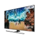 Samsung 65NU8000 Ultra HD 4K LED TV ekranında UHD TV yazısı ve canlı manzara görünüyor