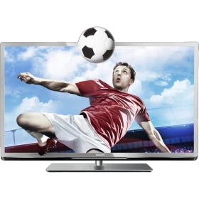 Philips 40PFL5507H Full HD LED televizyon, ekranda futbol topu ve maç sahnesi görüntüsü, genel renkli
