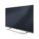 Beko B75 D 986 S Ultra HD 4K TV, ince çerçeveli siyah ekran ve gümüş ayak tasarımıyla yandan görünüm