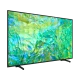 Samsung 65CU8100 Ultra HD 4K LED televizyon, canlı renkli ekranda görüntü, genel siyah kasa