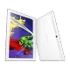 Lenovo Tab 2 A10-70F beyaz renkli uygun fiyatlı tablet, önden ve arkadan görünüm.