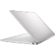 Dell XPS 13 9350 XPS9350321FWP-ING ultrabook, Platinum renkli ince laptop; menteşeli stand görünümüyle.