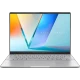 Asus Vivobook S14 M5406KA-PP130W gümüş ultrabook laptop; açık ekran ve klavye görünüyor.