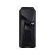 Asus GL12CP-TR006D siyah masaüstü bilgisayar kasası, önden görünüm ve ROG logolu tasarım