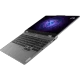 Lenovo LOQ 15IAX9I 83FQ000VTR14 gri oyuncu laptop, açık ekranda eğik açıdan görünüm