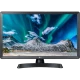 LG 28TL510S-PZ HD Ready LED televizyon: dağ manzaralı ekran, genel renkli siyah tasarım