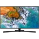 Samsung 43NU7400 Ultra HD 4K LED televizyon ekranında okyanus manzarası, genel renkli vitrin görünümü